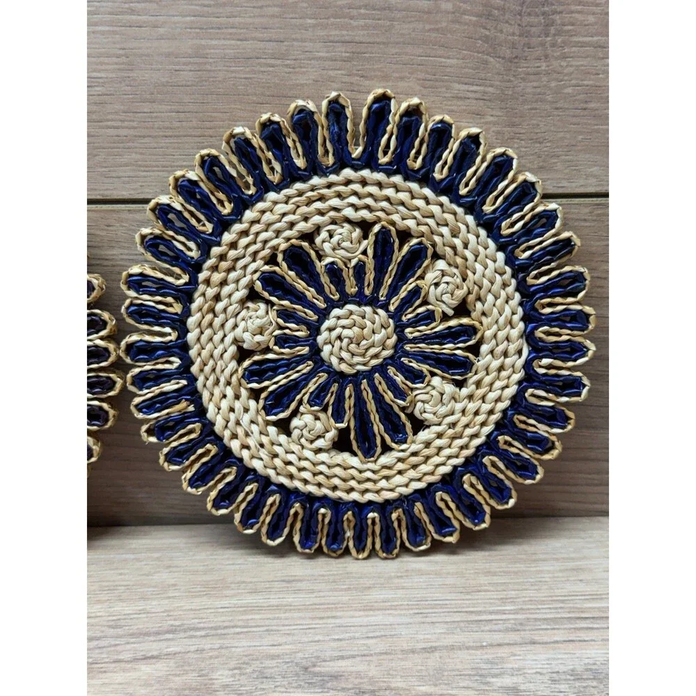 Woven Wicker Trivets 7